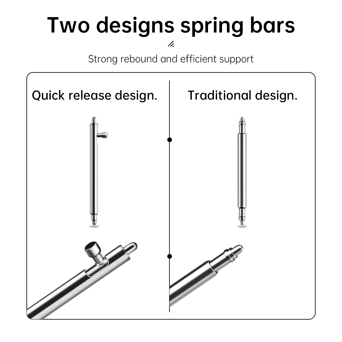 Maikes 316L Acero inoxidable R - Curved Spring Bar reseña y precio